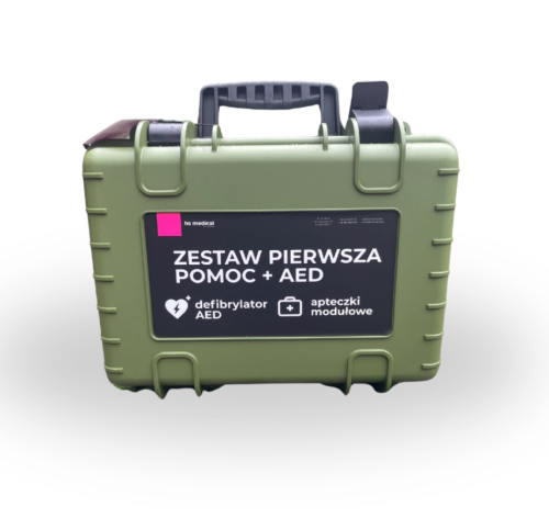 Walizka PELI na AED - kolor ciemno zielony 